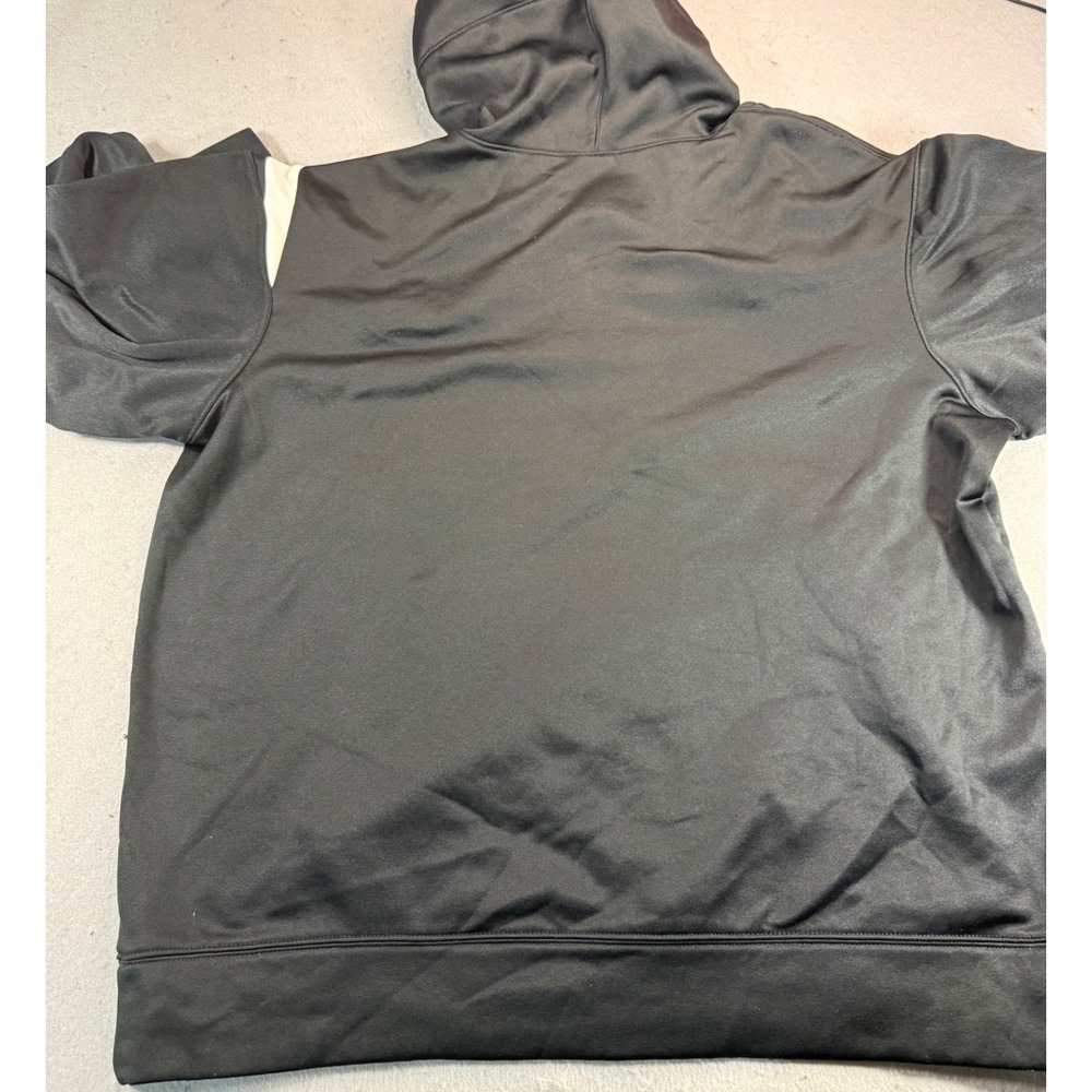 Nike Dri-FIT Mens Large Black Oversized Swoosh Graphic Hoodie Sweatshirt - Picture 6 of 7